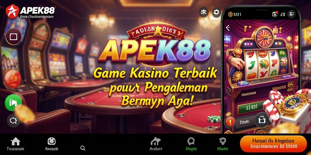 Tampilan gameplay APEK88 dengan permainan Kasino yang mendebarkan.