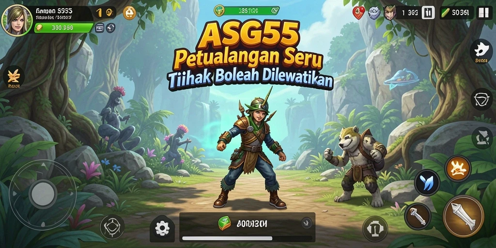 Gameplay ASG55 menampilkan petualangan dan tantangan seru.