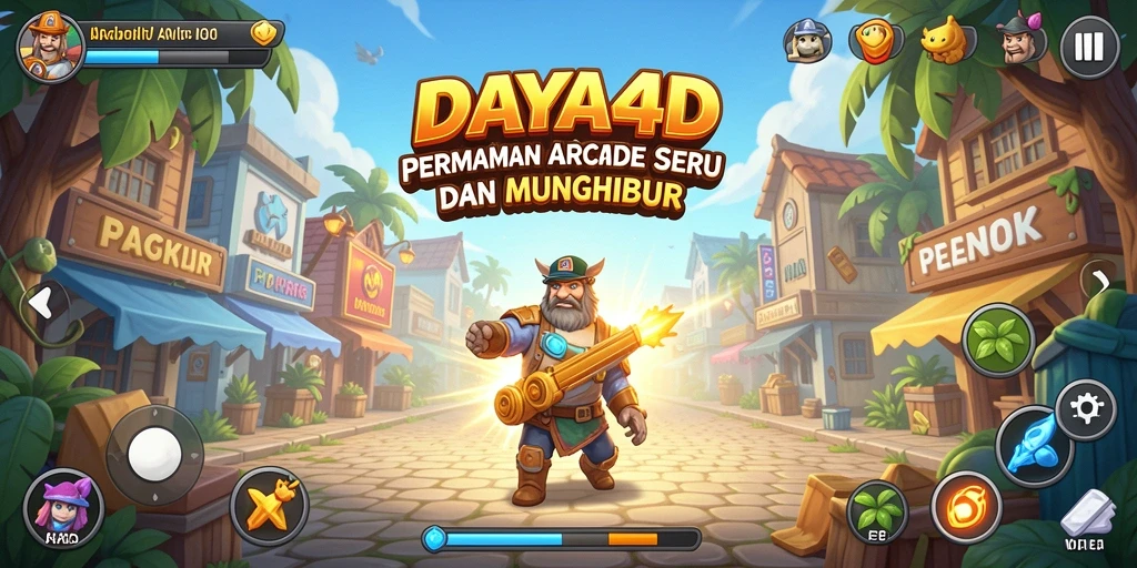 Screenshot gameplay DAYA4D yang menampilkan keseruan permainan arcade.