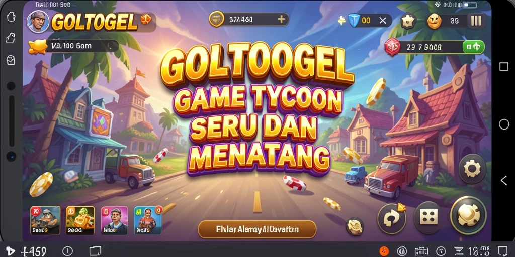Tampilan gameplay GOLTOGEL yang menantang dan menarik.