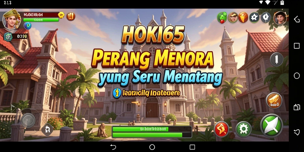 Gameplay seru HOKI65 dengan menara beragam dan musuh menantang.