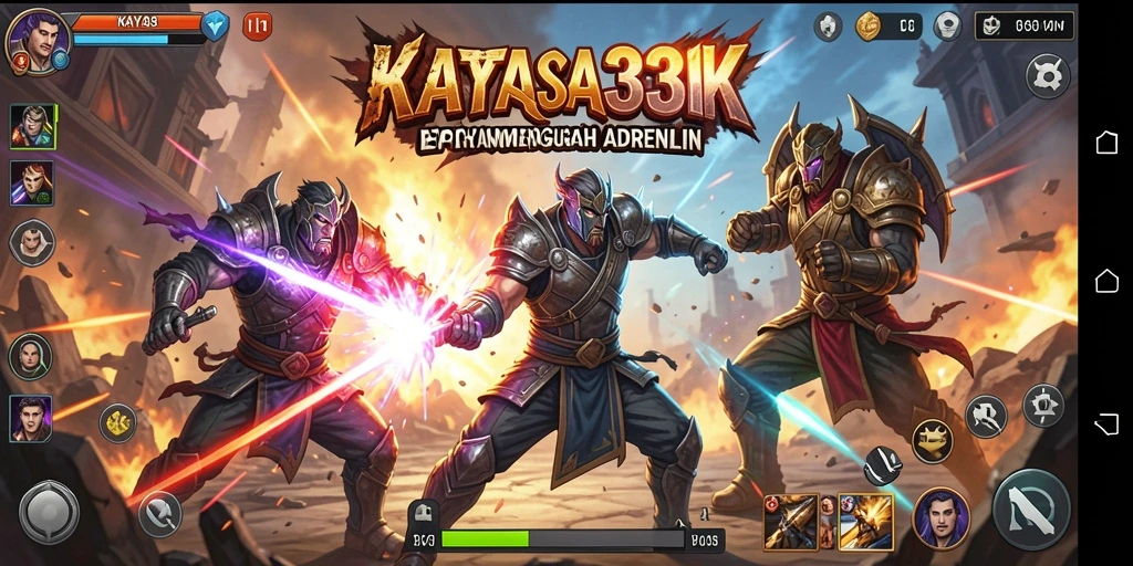 Tampilan menarik dari gameplay KAYA33 dalam pertarungan sengit.