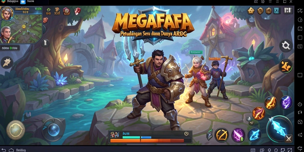 Tampilan menarik dari karakter dan pertarungan di MEGAFAFA.
