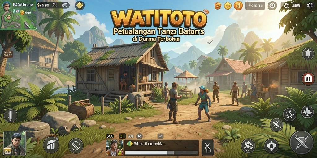 Gameplay WATITOTO dalam dunia Open World yang luas dan menakjubkan.